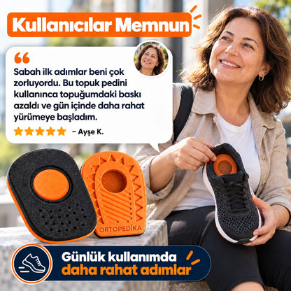 Ortopedika Relief+ | Topuk Dikeni İçin Çıkarılabilir Merkezli Jelli Topuk Pedi